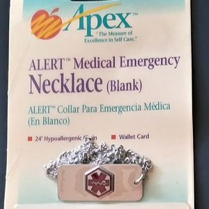 Spoonie Blank Med Medical Alert Necklace